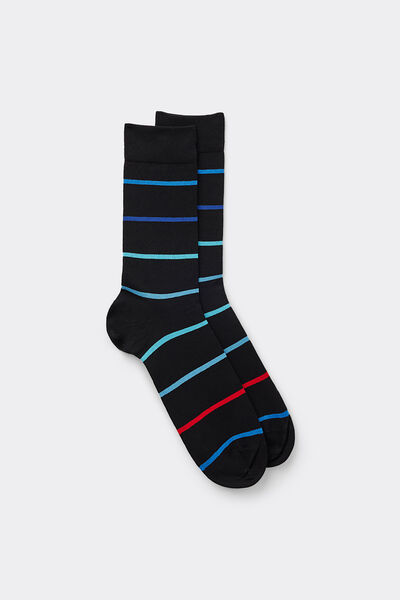Gemusterte Socken aus Fil d'Ecosse-Baumwolle