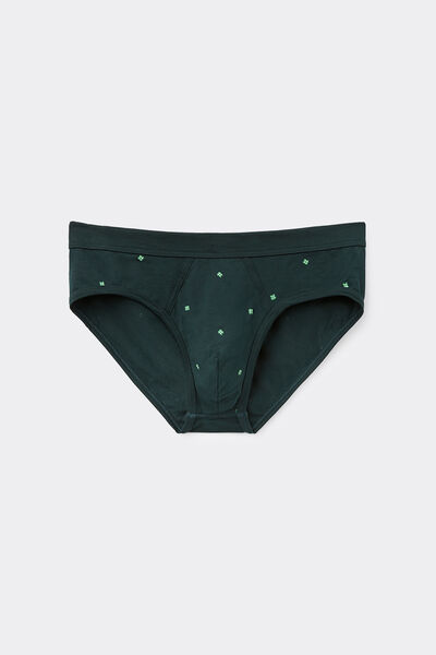 Slip aus Superior-Baumwolle mit Glücksklee-Print