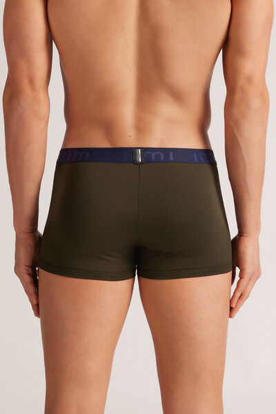 Boxer in Microfibra con Logo
