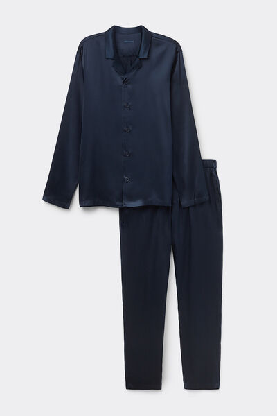 Langer Pyjama aus Seide