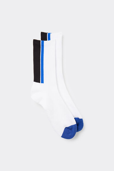 Gestreifte Socken aus Frottee