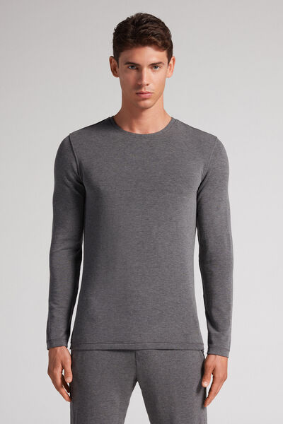 Langarmshirt aus Kaschmir-Modal für Herren