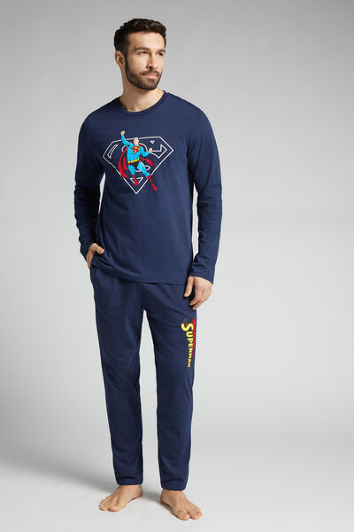 Langer Pyjama aus Baumwolle DC Comics Superman