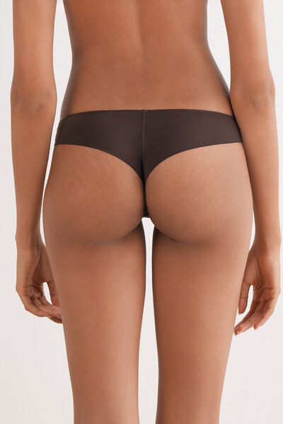 Lace and Microfibre Brazilian Briefs