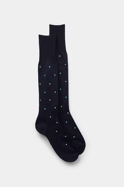 Long Patterned Lisle Socks