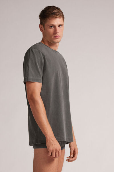 T-shirt en Coton Washed Collection