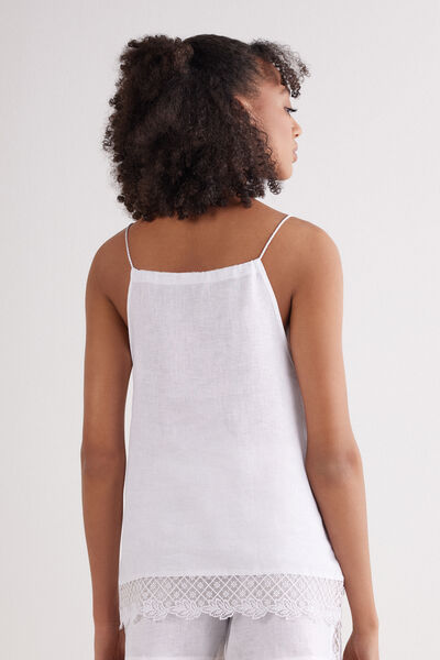 Top aus Leinen Sophisticated Allure