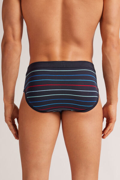 Slip en coton Superior imprimé rayé multicolore