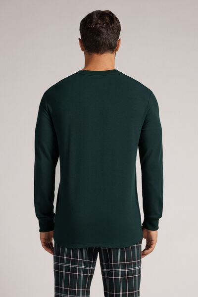 Langarmshirt aus Modal-Sweatstoff